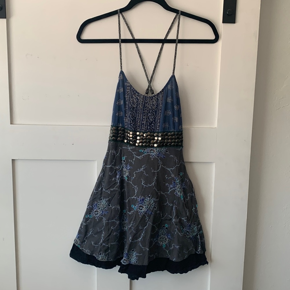 Free people boho mini dress